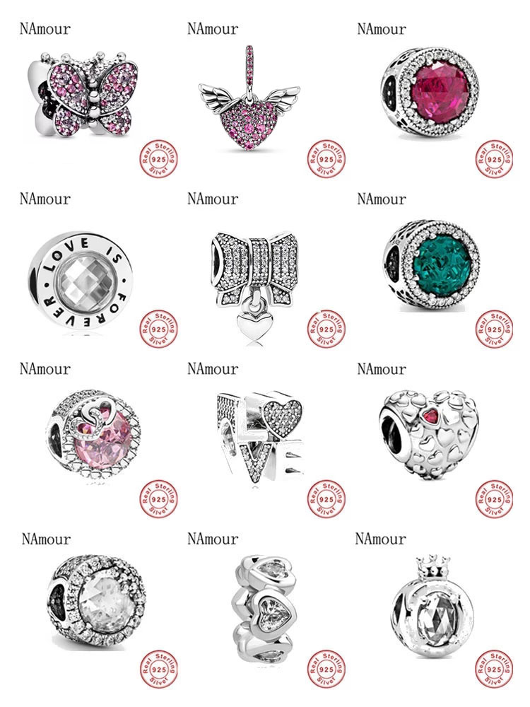 I Love Mom Pink White Spcer Coffee Cup Bead Fit Original Pandora Charms Silver 925 Bracelet For Women  Jewelry