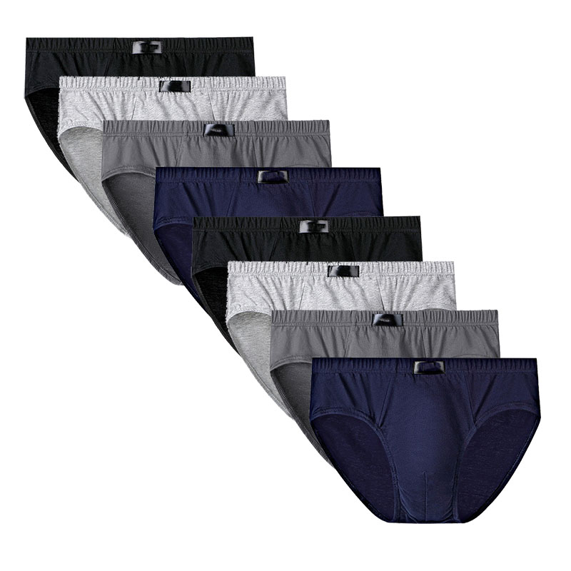 8Pcs   Men's Panties Mens Cotton Underwear Men Briefsr Bikini Pant Men Comfortable Sexy Slip Underpants L-6XL