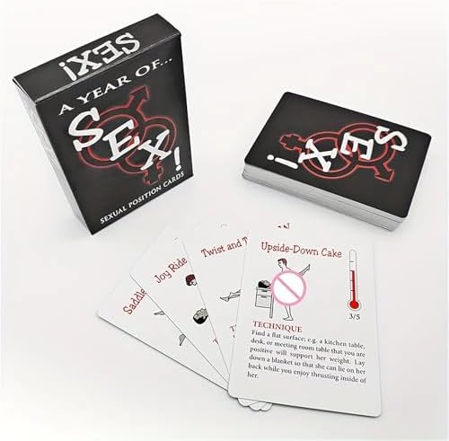 Adult Sex Game Position Cards,Have Fun for Married and Couple All Date Night,Sex Game Position Cards with Pictures