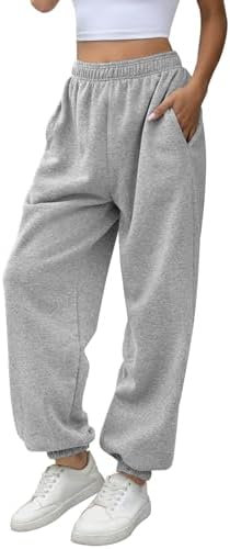 ATHMILE Women's High Waisted Sweatpants Workout Active Joggers Pants Baggy Lounge Bottoms