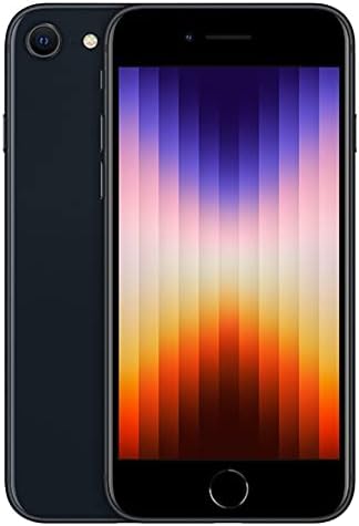 Apple iPhone SE 3rd Gen, 128GB, Midnight - Unlocked (Renewed)